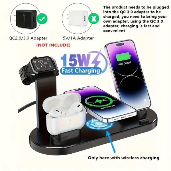 Wireless Charging Station – The Ultimate 3-in-1 Charging Solution!