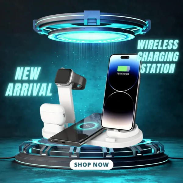 Wireless Charging Station – The Ultimate 3-in-1 Charging Solution!