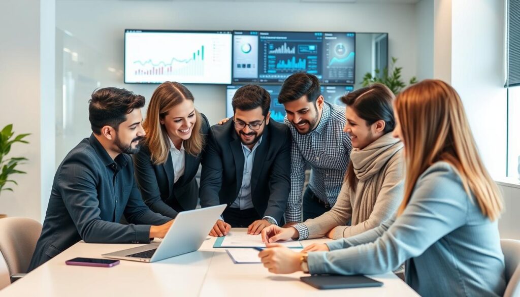 Digital marketing professionals in Dera Ismail Khan collaborating on a project Digital marketing professionals in Dera Ismail Khan collaborating on a project