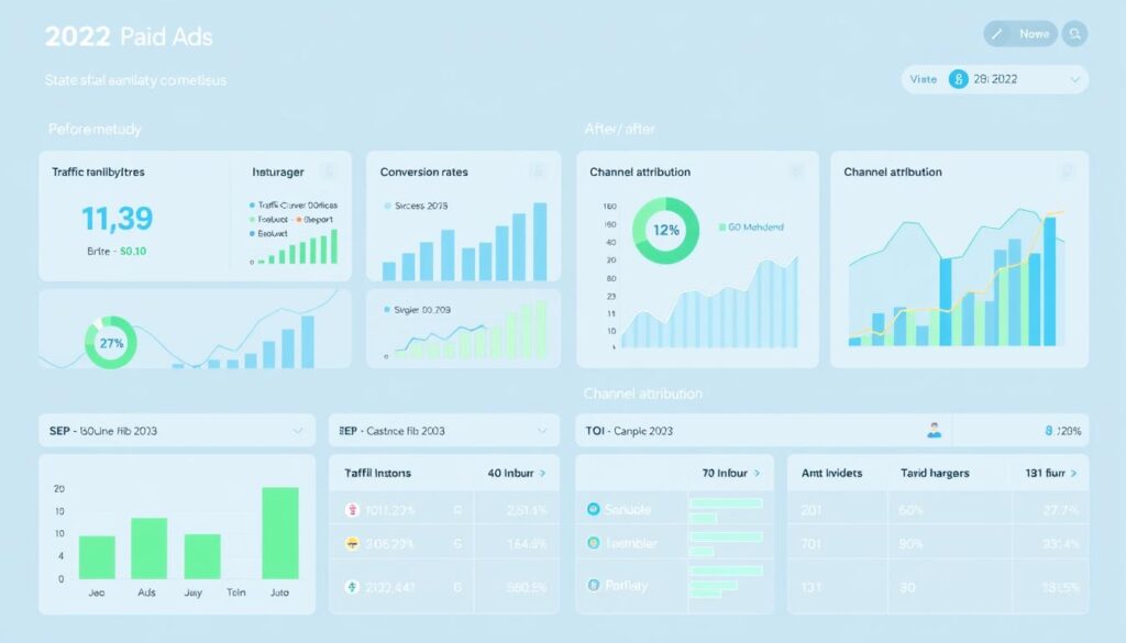 Visual case study showing successful SEO vs. Paid Ads implementation for a business in 2025 with performance metrics